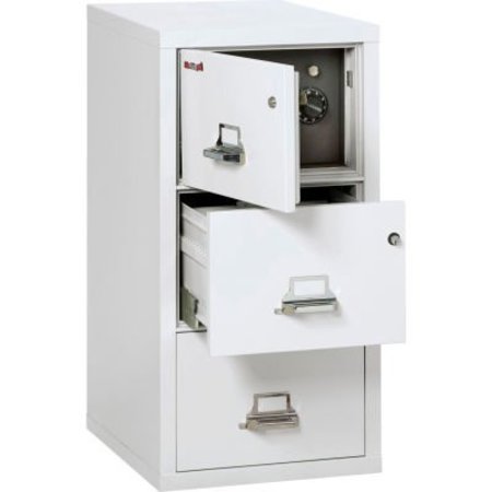 FIRE KING Fireking Fireproof 3 Drawer Vertical Safe-In-File Legal 20-13/16"Wx31-9/16"Dx40-1/4"H Arctic White 3-2131-CAWSF